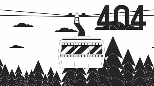 Seilbahnwolken Bw 404 Animation