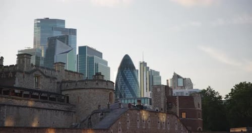Modern and Historic London Skyline