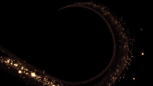 Particle Glow Trail on Alpha Channel.