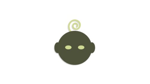 Baby symbol icon animation video