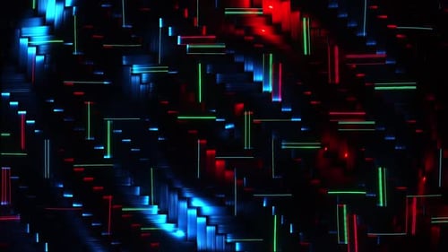Futuristic Neon Glowing Lines Abstract Technology Background