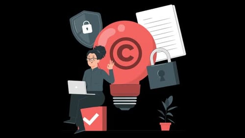 Copyrights Sign Alpha Channel