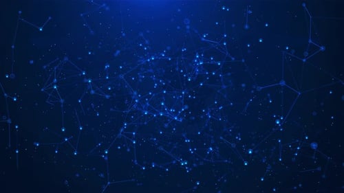 3D-abstrakte dynamische Bewegungslinien, Punkte, Hintergrundpartikel, Digitaler Streaming-Hintergrund