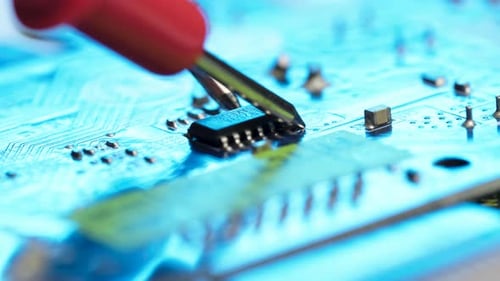 Installing microchip in the motherboard of a computer, Computer engineering, professional computer s
