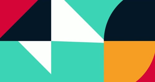 Motif géométrique animé moderne ou résolution d'arrière-plan Conception de mouvement géométrique Mouvement abstrait