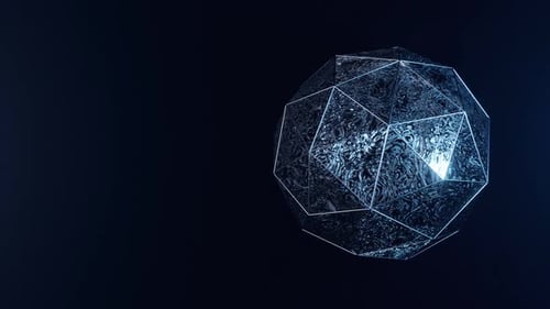 Rotation Abstract Glass Form Loop