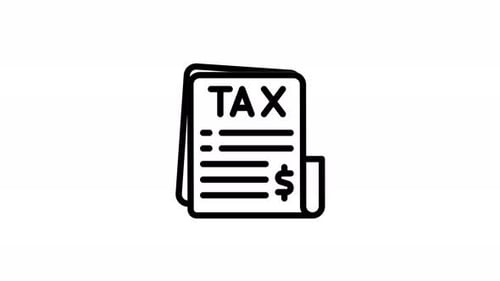 tax line icon animation