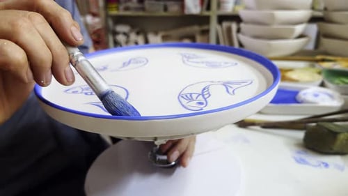 Working In A Ceramic Workshop And Tools 27