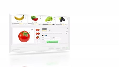 Animated E-commerce Web Page for Online Food Shopping
