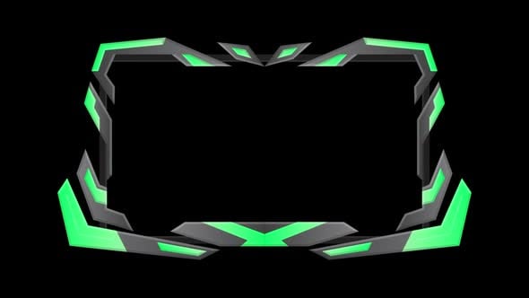 Green Stream Overlay with transparent background, Elements Motion ...