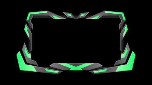 Green Stream Overlay with transparent background