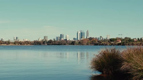 View of Perth Australia Timelapse