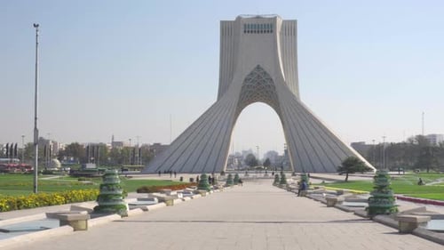 Scenic view of the Azadi Tower (Freedom Tower), Tehran, Iran