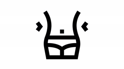 weight loss line icon animation