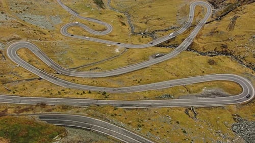 Famous Transfagarash Mountain Road