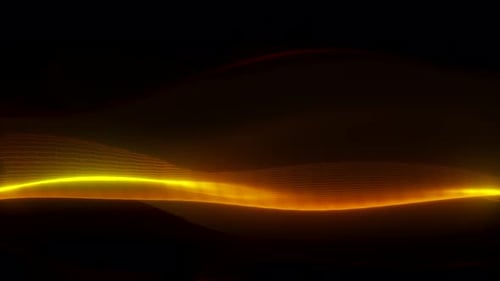 Modern yellow lines wave background