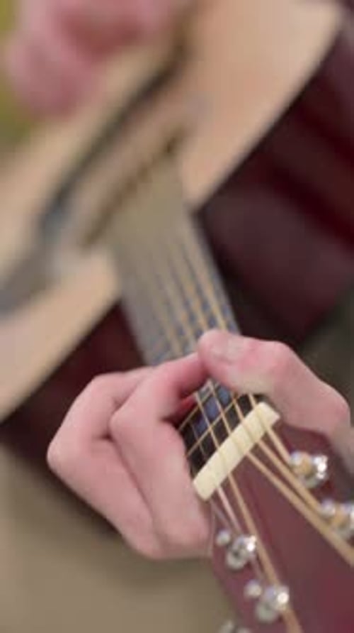 Holding Smartphone with Green Chroma Screen, Vertical Video