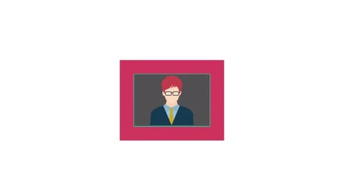 Frame symbol icon animation video
