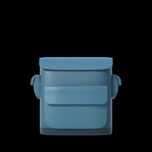 Stylized 3D Backpack Build-Up Animation for Adventure Travel