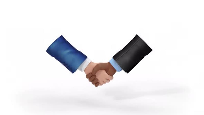 2D Handshake Animation, Backgrounds Motion Graphics ft. handshake ...