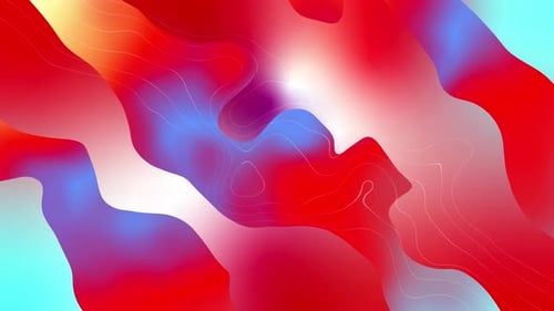 Vibrant Fluid Waves Background Animation Loop