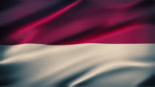 Realistic Waving Flag Loopable Background Animation