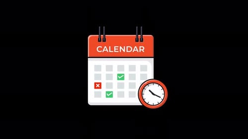Animated Calendar and Clock: Schedule and Time Management