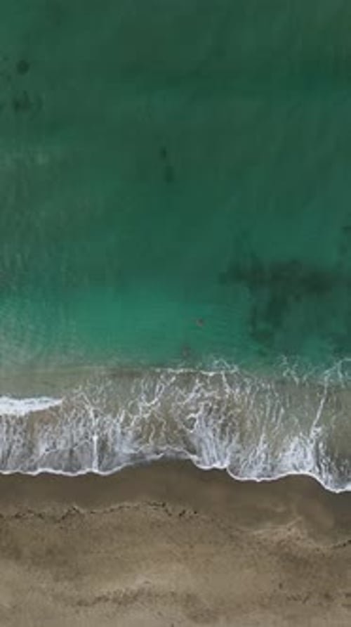 Vertical Video A New Horizon Aerial Perspective on Morning Mediterranean Sea Textures