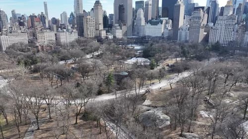 Central Park At Manhattan In New York United States.
