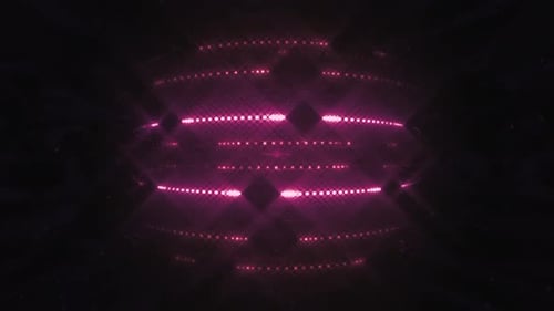 Abstract Pink Light Tunnel Tech Background Loop