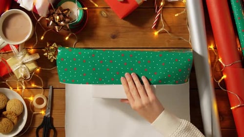 Festive Gift Wrapping at Christmas Time