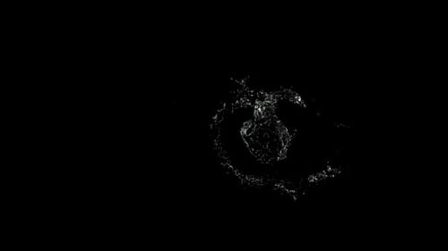 Dynamic Abstract Fluid Water Splash Transition