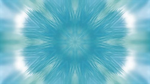 Abstract Geometric Blue Kaleidoscope Background Loop