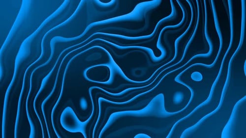 Dynamic Blue Abstract Liquid Flowing Background Loop
