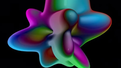 Fluid Morphing Abstract Color Gradient Loop