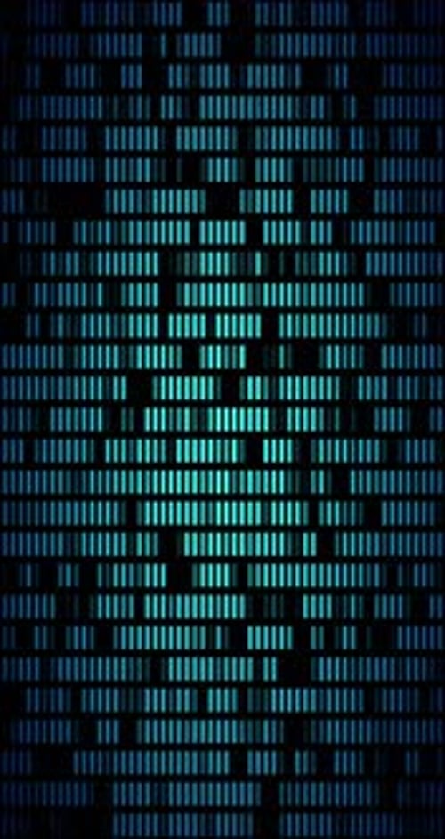 Vertical Blue Data Stream Technology Background Loop