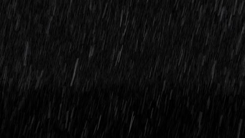 Light rain looping over green screen. Isolated Rain Loop on Black and green screen