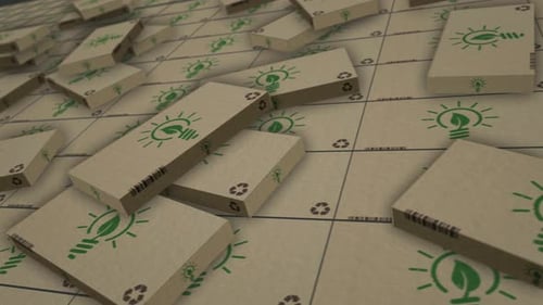 Producción de paquetes de ideas respetuosas con el medio ambiente, que se puede envolver sin problemas