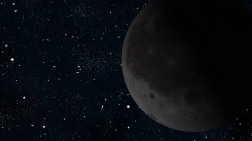Moon planet sphere galaxy in space. 2895