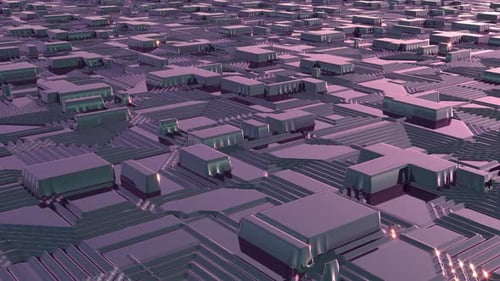 Chip Computer Circuit Board Dark Pink