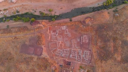 Archaeology Neolithic Cayonu Excavation Site Diyarbakir Ergani Aerial