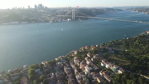 Luftbild der Stadt am Bosporus
