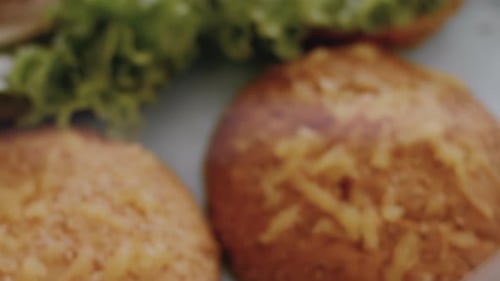 I Add the Onions From the Grill to the Green Tomato Burger Ingredients