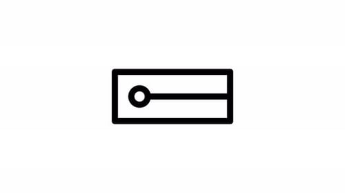 animación de iconos de línea de capitalización