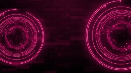 HUD Animated Digital Background. Futuristic HUD Animation Background. Hud Circle Animation Interface