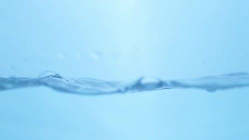Water Surface Rippling in Abstract Blue