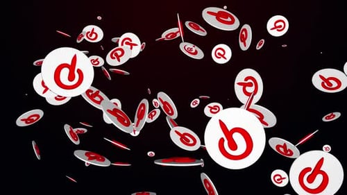 Pinterest Logo Background Loop