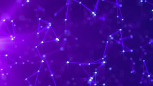 Futuristic Glowing Plexus Network Connection Abstract Background