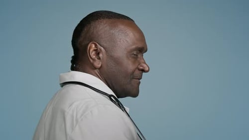 African American Man Doctor Male Professional Physician Medical Worker Healthcare Therapist Surgeon