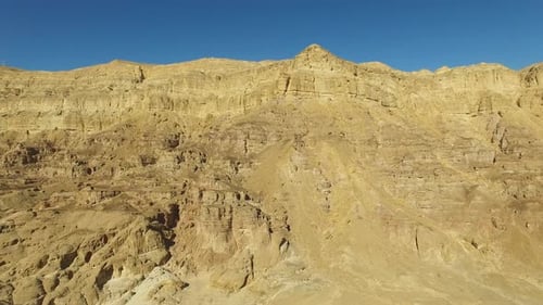 Aerial footage of Desert mountains